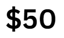 $50.00